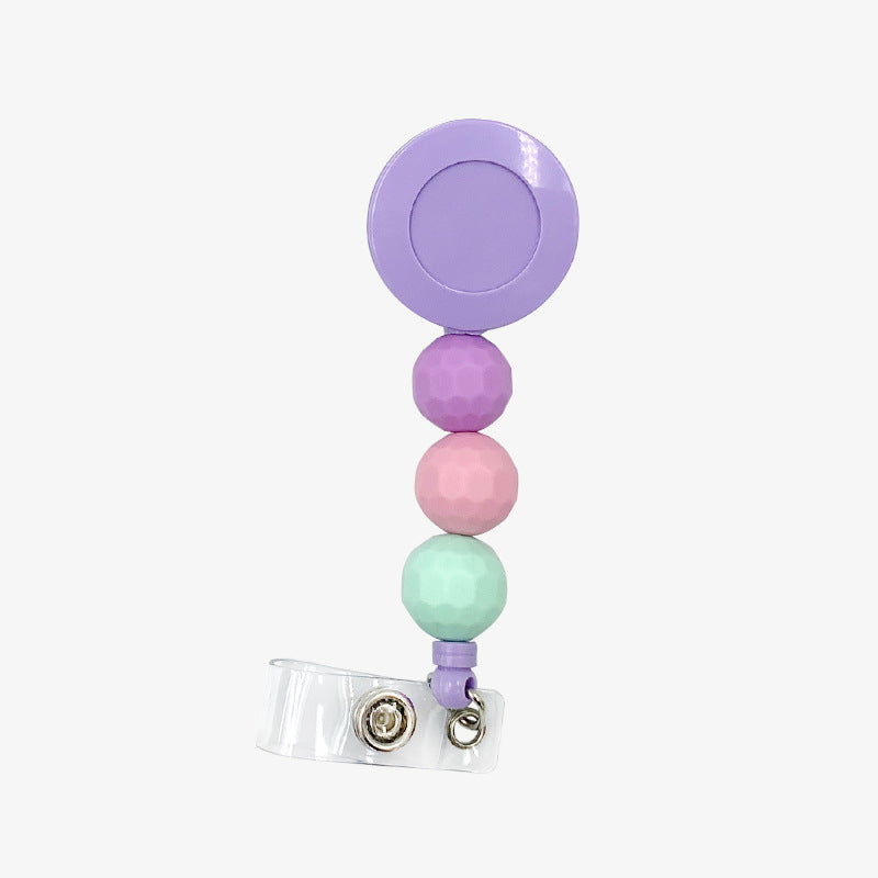 Wholesale Silicone Beaded Telescopic Keychain